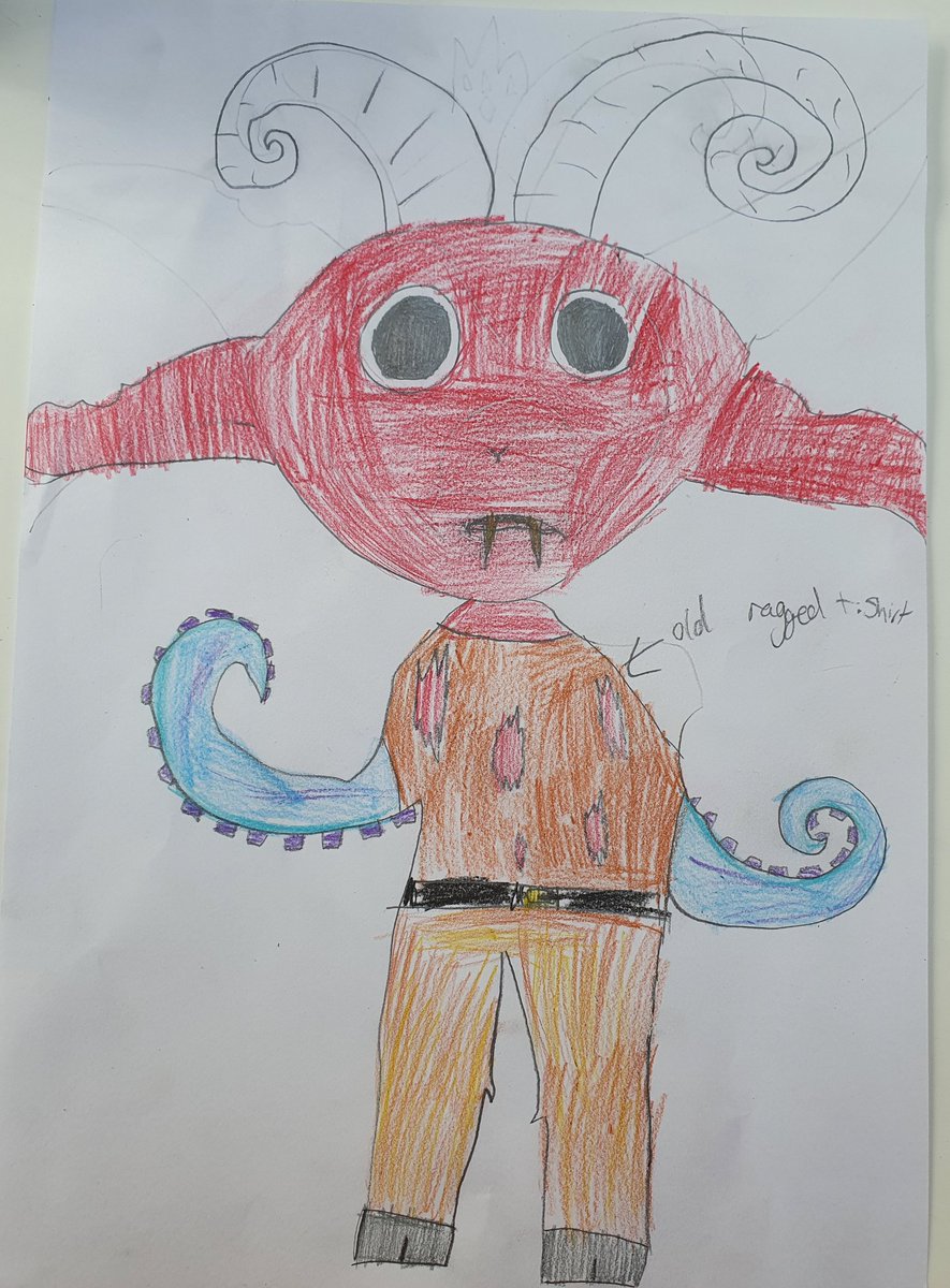 JenMWylie's tweet photo. @jk_rowling Lara (aged 8) thinks the Ickabog is actually really nice but a lot of people think he's scary #TheIckabog https://t.co/0iWu3jXqzS