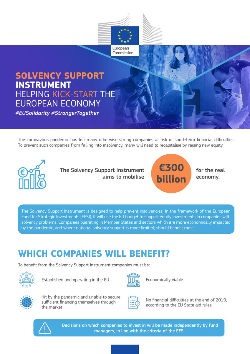 European Commission We Have To Kick Start The European Economy To Overcome The Socio Economic Consequences Of The Coronavirus Pandemic The New Solvency Support Instrument Will Enable Equity Support To Businesses European Commission We Have To Kick Start The European Economy To Overcome The Socio Economic Consequences Of The Coronavirus Pandemic The New Solvency Support Instrument Will Enable Equity Support To Businesses