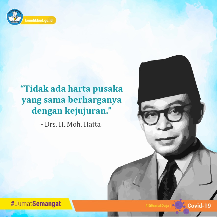 Kemdikdasmen's tweet photo. Menurut #SahabatDikbud, nilai-nilai baik apa yang patut kita teladani dari sosok Bung Hatta? Wakil presiden pertama RI ini dikenal memiliki sifat pekerja keras, sederhana, dan jujur, seperti tercermin dalam pandangannya berikut. 

#JumatSemangat
#MerdekaBelajar https://t.co/ZWscHsoHqP