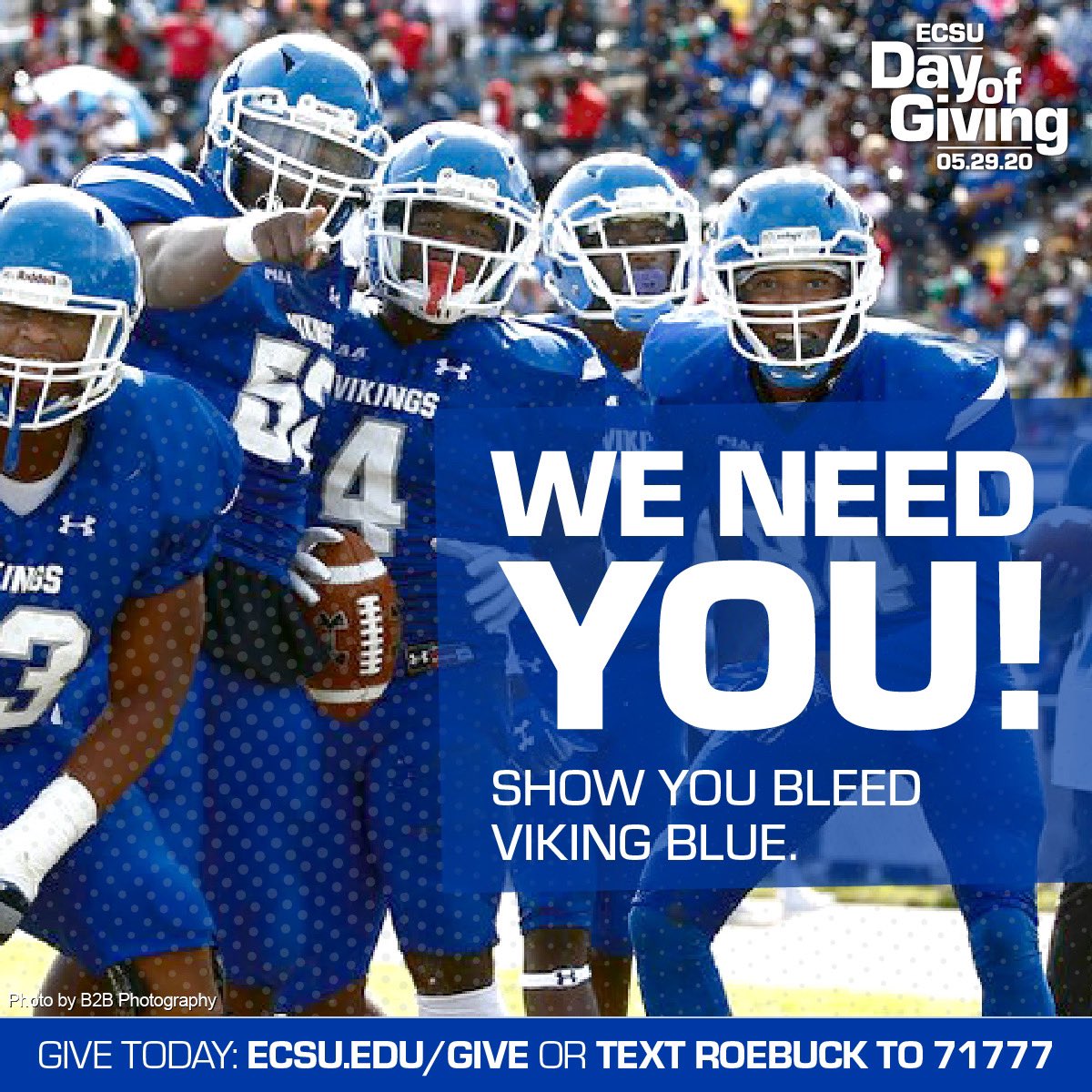 ECSUVikings's tweet photo. Rise &amp; Shine Vikings, Our Annual Day of Giving is here! Thank you in advance for making your contributions today💙 Stay tuned for Vikings Live starting at 1 PM &amp; the Virtual Tailgate at 7PM https://t.co/LxRwRlQt9t