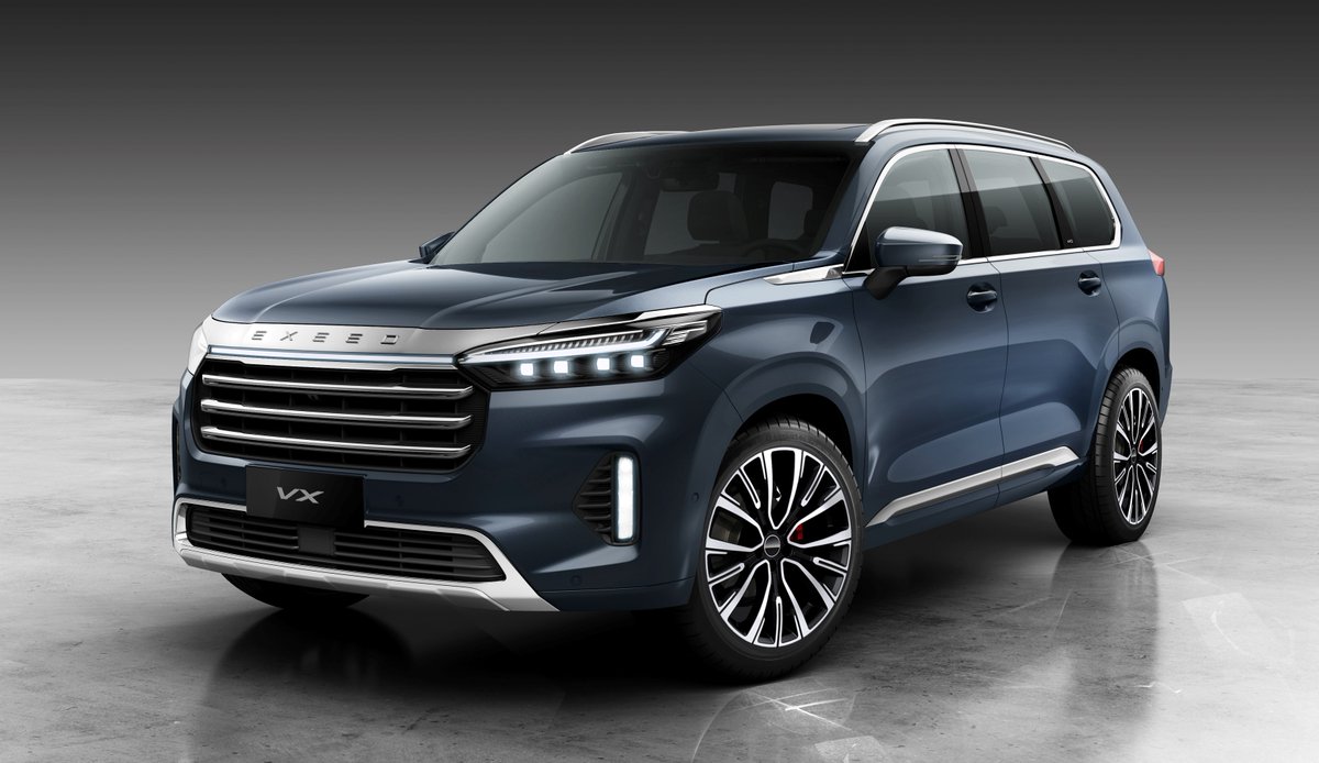 ChineseCarInte1's tweet photo. Chery released officially rendered photos of brand new EXEED VX, a 5-meter long large size SUV, which means the car is coming to the market next month as scheduled. #chery #exeed #cheryexeed #exeedvx #cheryauto #exeedauto #chinesecar #auto #suv #car https://t.co/MWQkT6zHfe