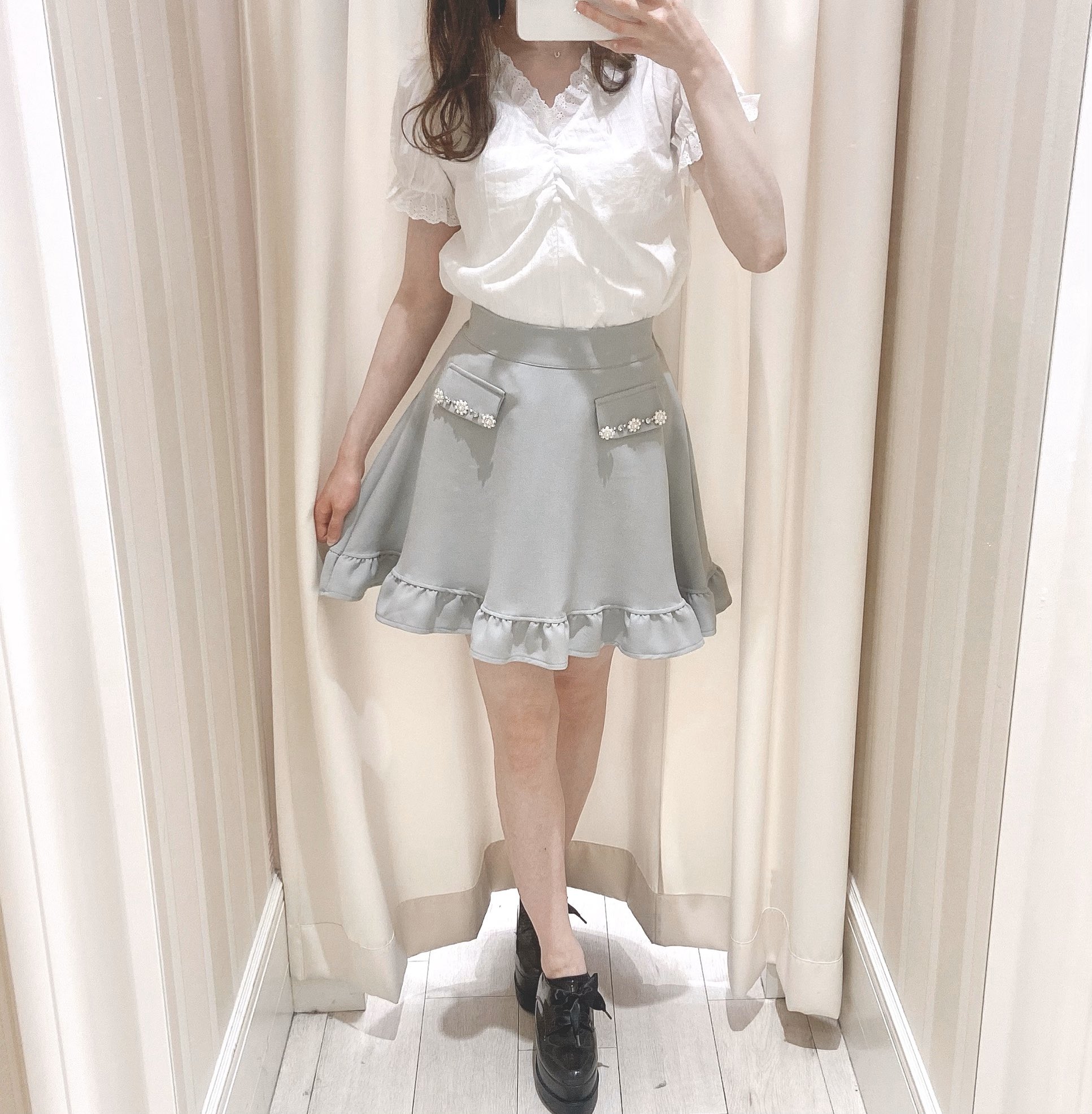 evelyn☆フリルポケットスカート - ミニスカート