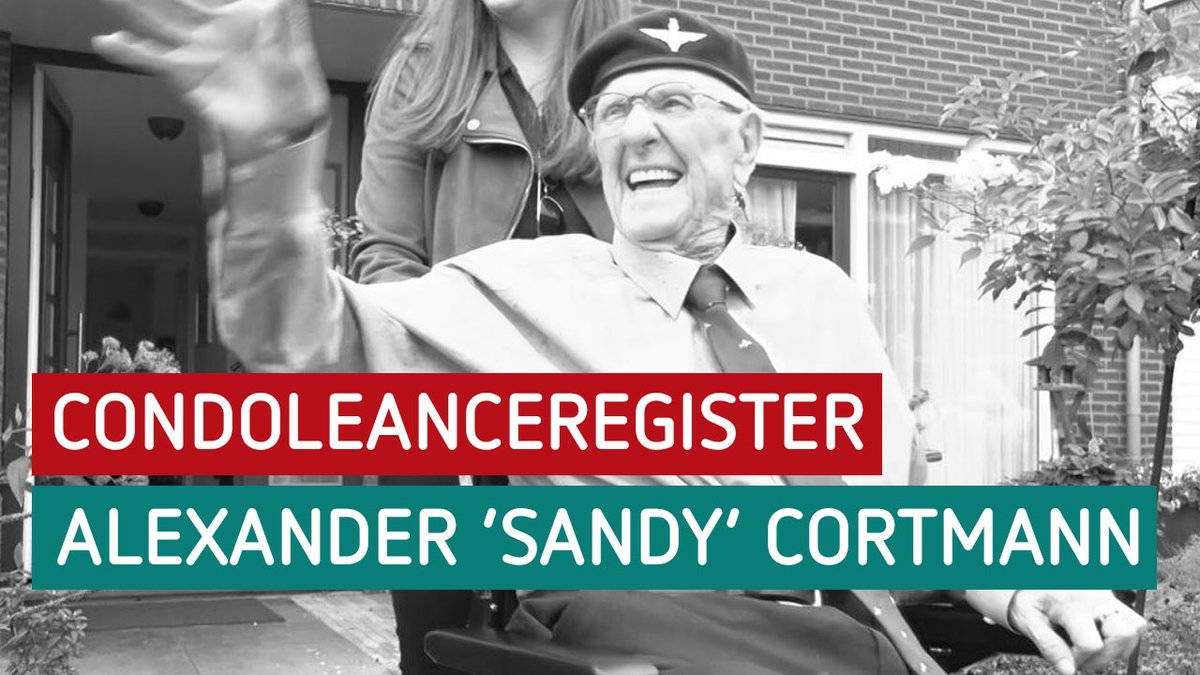 Wat een held was Sandy!❤ Wil jij hem de laatste eer bewijzen? Vul dan de condoleanceregister in👉ogld.nl/ly1 #75jaarvrijheid #wo2 #ww2 #oorlog #tweedewereldoorlog #held #hero #ripSandy