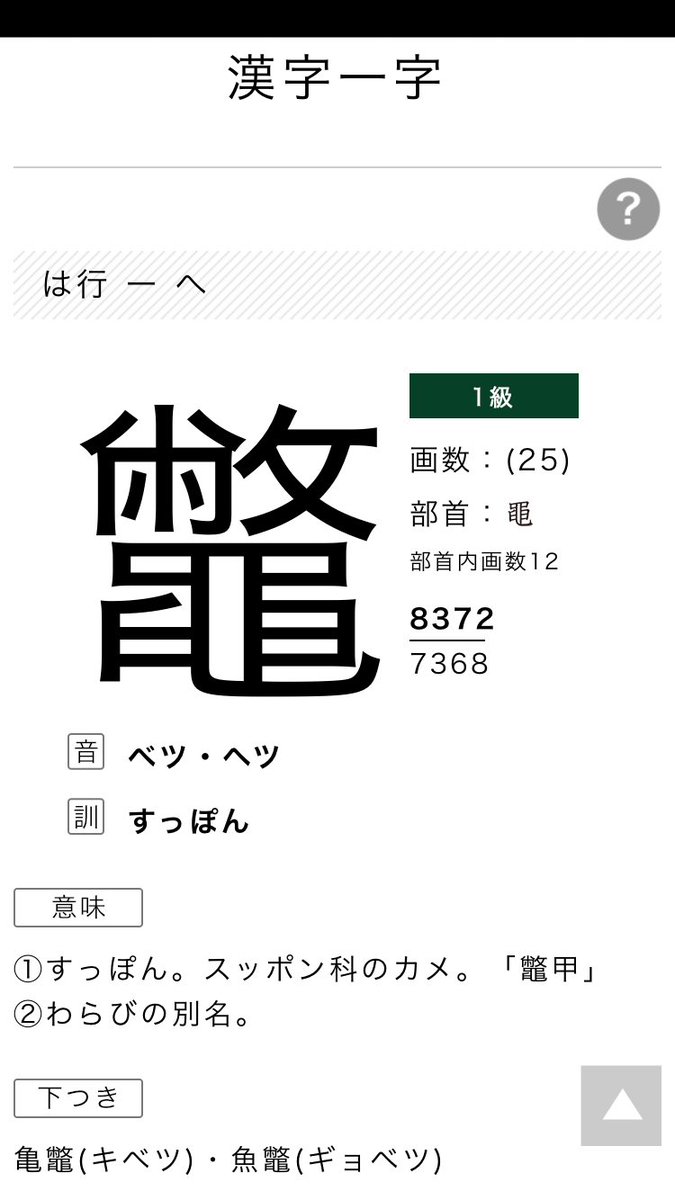 Satoshi Shimada 漢字一文字 亀でなく すっぽんの意味だそうです