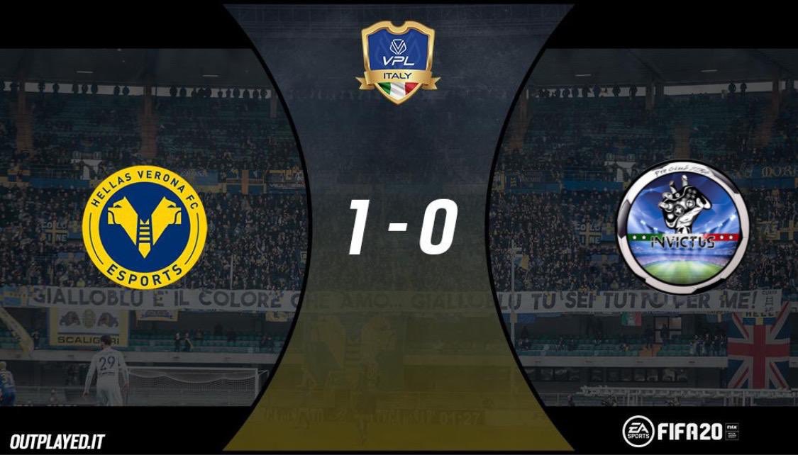 🎮 <a href="/VPLItaly/">VPL Italy 🇮🇹</a> 
🆚 @EMME_iNViCTUS 🇮🇹
✅ 1-0

#Aerox ⚽️

Ottavo gol in campionato per la mezzala ex Vikings e altra vittoria! Una fatica incredibile contro una grande squadra, ma alla fine riusciamo a prenderci i tre punti. Forza Verona! 💛💙

#DaiVerona #HVFC