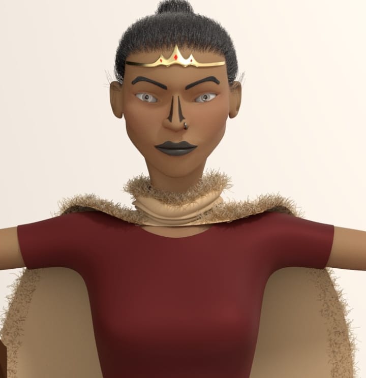 liqair's tweet photo. A queen👸 👑 and a warrior 🏹 - The Baroness.

___
A 3D character of a game project with @QuivaGames #liqairstudios #quivagames
___

 #africangames #cryptobaron #TheMATTER @3drenderbot #gamers #3dmodeling #3Danimation #SubstancePainter #Zbrush #maya #autodesk #tgif #indiegame https://t.co/Bmp8law0Op