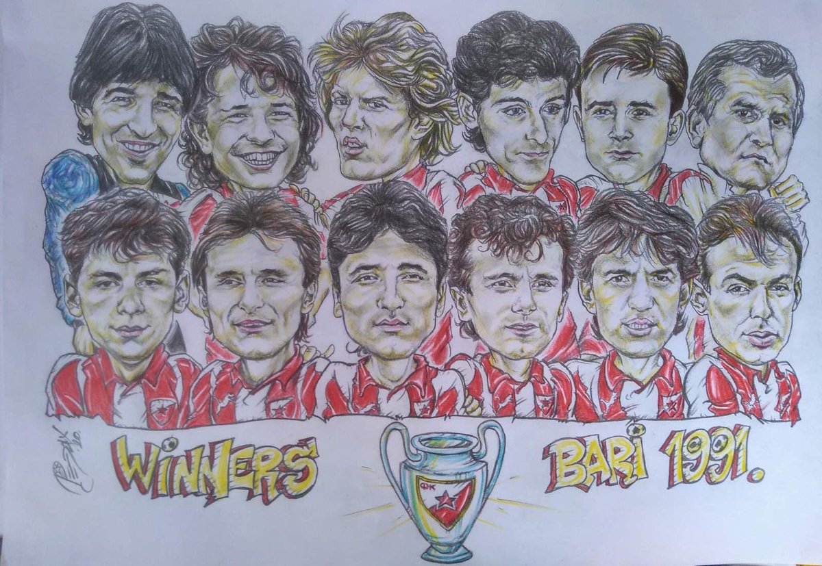 Crvena Zvezda - Winners of The Champions League - 1991 