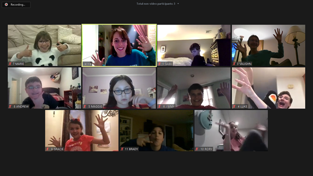 The MANY faces and emotions of our Improv Comedy Troupe! 😲🤣😤😀 

#distancelearning #remotelearning #homelearning #improv #creativityduringcorona #quarantinekids #quarantinefamily
