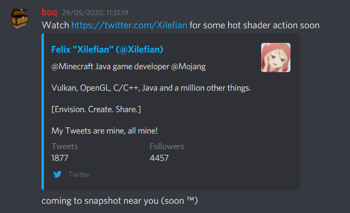 Minecraft Data Pack News It Looks Like A Snapshot Is Going To Be Released Today With Hot Shader Action At The Moment The Only Ways To Apply A Shader Minecraft Data Pack News It Looks Like A Snapshot Is Going To Be Released Today With Hot Shader Action At The Moment The Only Ways To Apply A Shader