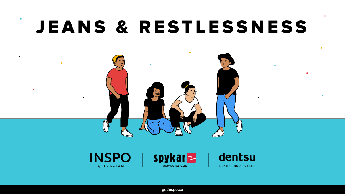 INSPO on Jeans and Restlessness for @dentsuaegis and @SpykarOfficial - India's leading youth denim brand.

👖💔⚡️

[thread]