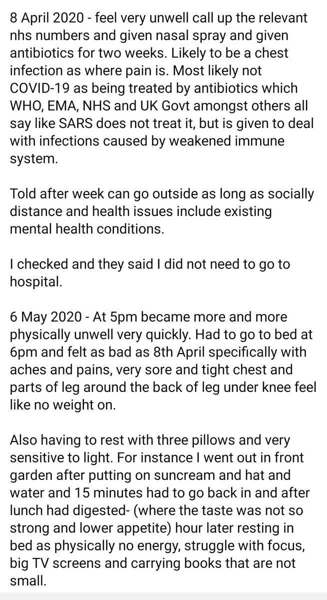  @MattHancock,  @jnjokugoodwin,  @DHSCgovuk,  @DWP,  @BimAfolami,  @libdemdaisy,  @DrRosena,  @JonAshworth,  @NHS,  @CMO_England,  @uksciencechief &  @Jeremy_Hunt please find timeline until May 7th including my relevant medical background. This was still when I was receiving the wrong /21