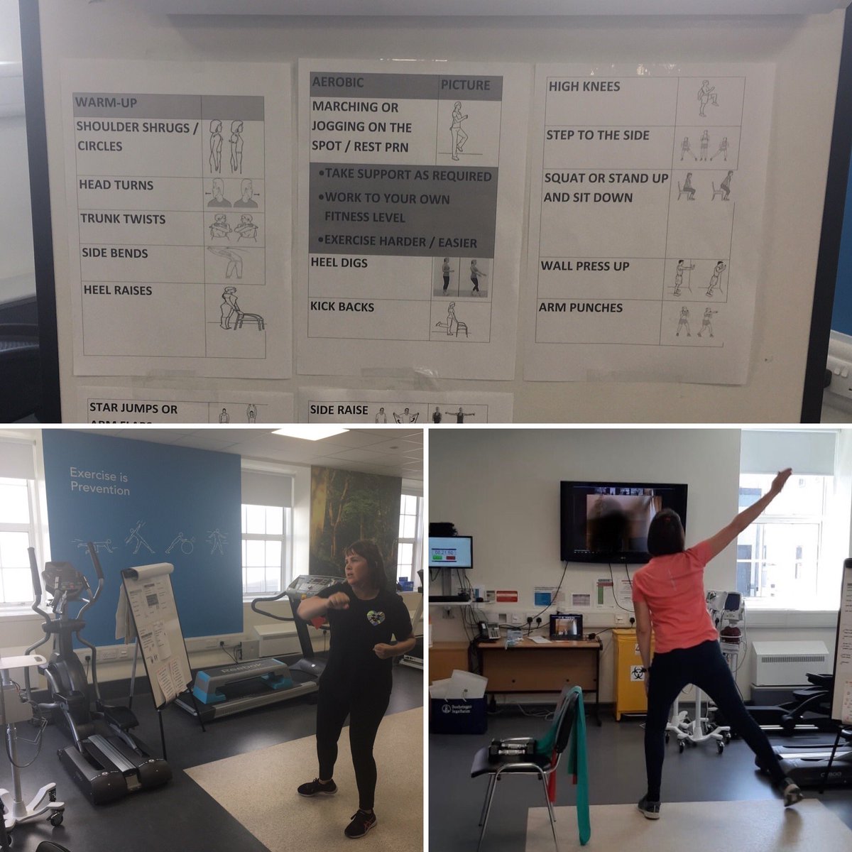 Myself and @katedevy got started with virtual pulmonary rehab classes this week in <a href="/stjamesdublin/">St James's Hospital</a>. Thanks to <a href="/MajellaOReilly1/">Majella O Reilly</a> @NcpRespiratory <a href="/sarah_moore55/">Sarah Wade</a> for guidance in setting up