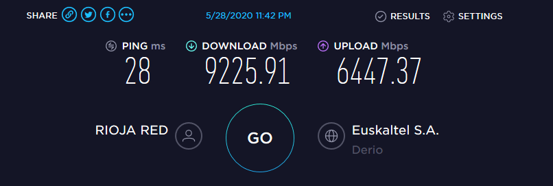 WebUp_ES's tweet image. Seguimos trabajando en la nueva red de #Hosting y servidores #VPS speedtest.net/result/d/60c56… Servicios #Cloud con sabor Riojano @AERTIC