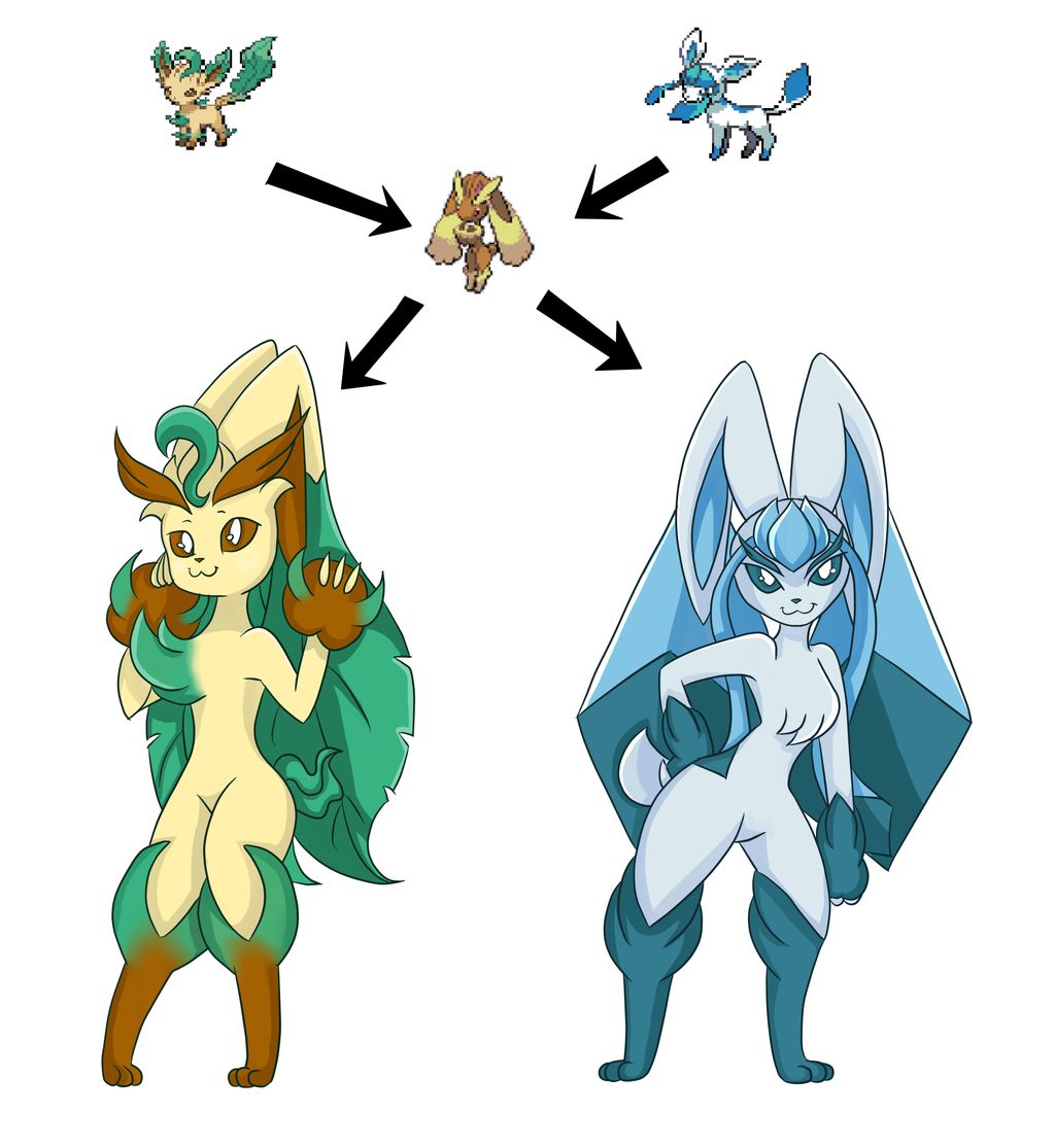 Some fusions with lopunny and the eevee family :D Slyveon, Espeon, Umbreon,...