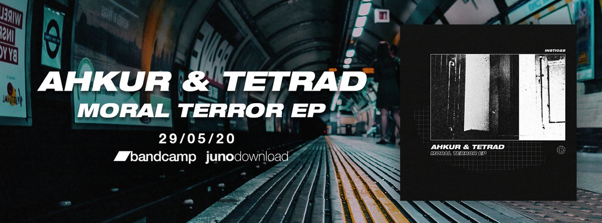 Out Now
INSTi025 //Ahkur &amp; Tetrad - Moral Terror EP

Bandcamp -&gt; bit.ly/3epTBIU
JunoDownload -&gt; bit.ly/2yHOJzM