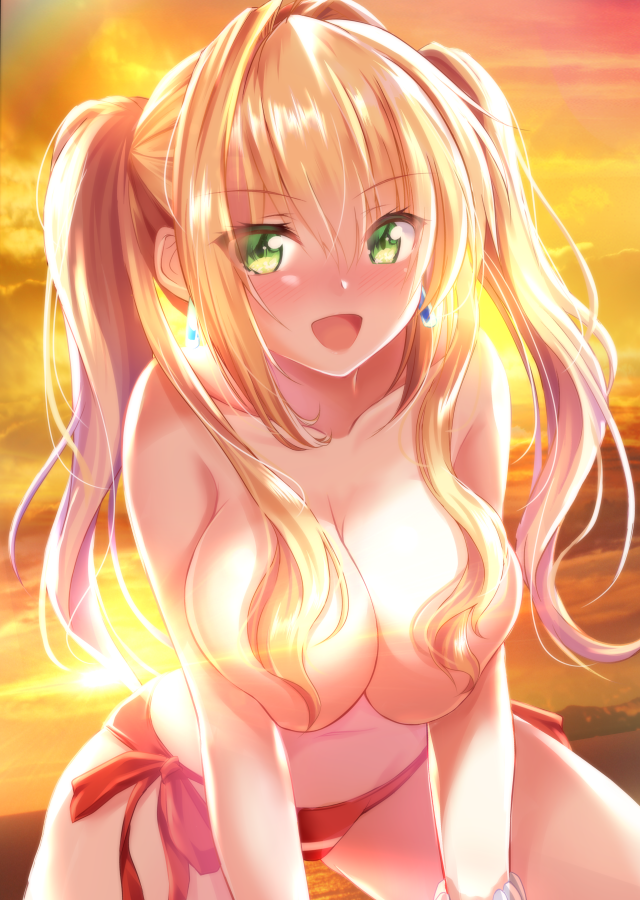 FGO「ツインテールで髪ブラのネロちゃまです #FateGO #FGO 」|泉水茜のイラスト