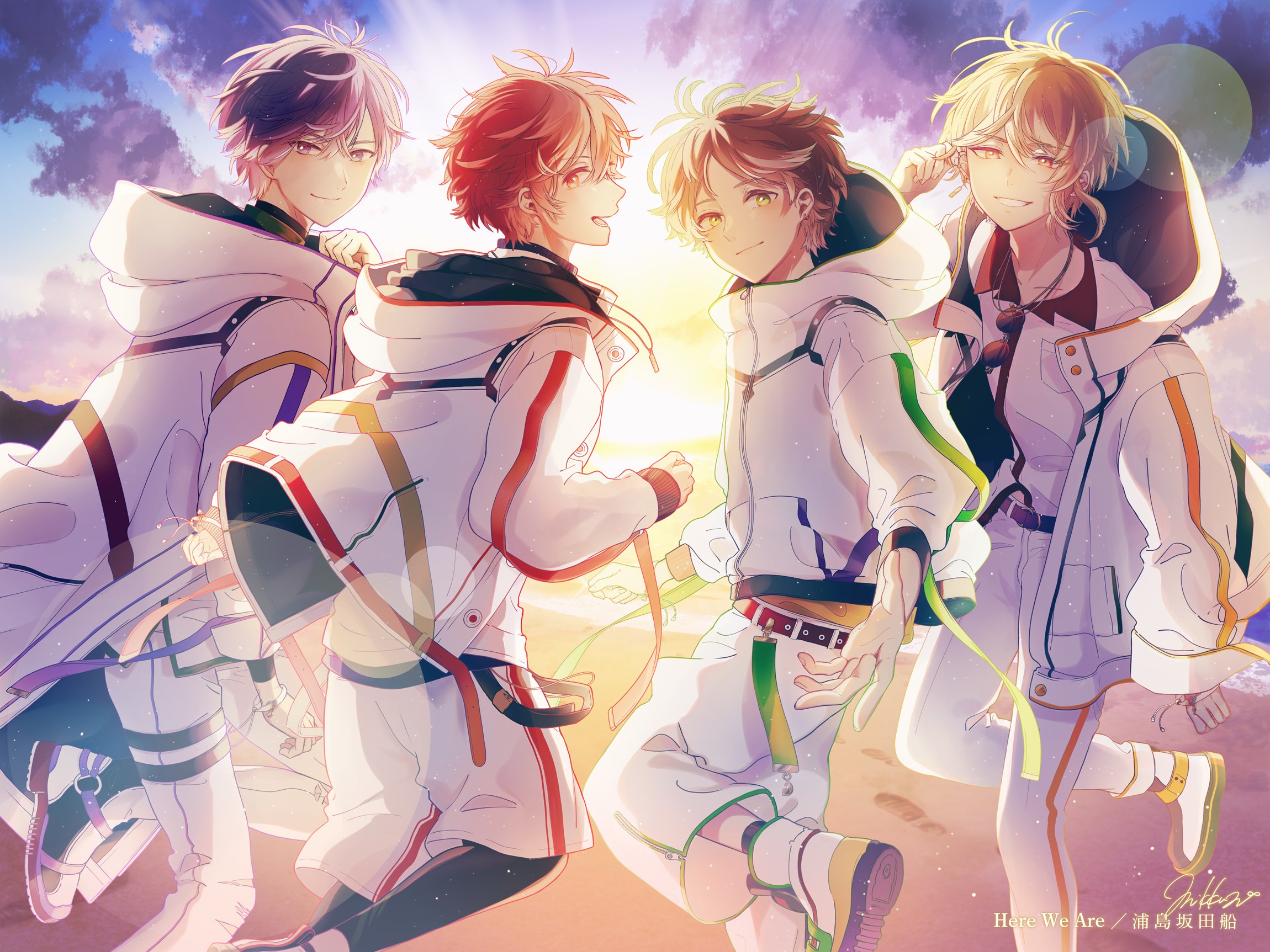 みっ君 お知らせ Here We Are 浦島坂田船 イラスト担当させて頂きました 浦島坂田船らしさとは を考えて描かせていただきました 今だからこそ沢山聴いてほしいと思う曲です どうぞよろしくお願い致します T Co Zbceox5fha Twitter