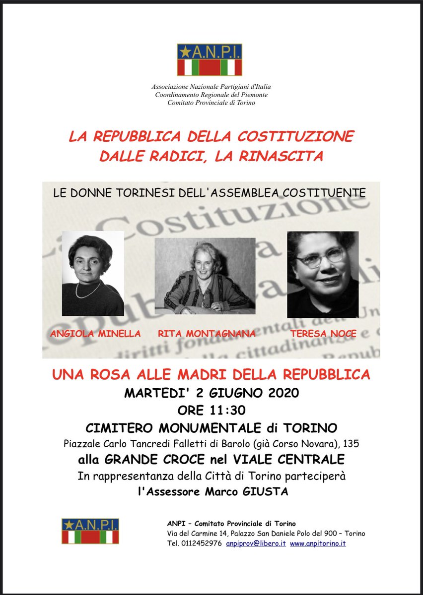 2 giugno 2020
La Repubblica della Costituzione dalle radici, la Rinascita ♥️

#iorestoacasa #unitimalontani
#maipiufascismi #restiamoumani