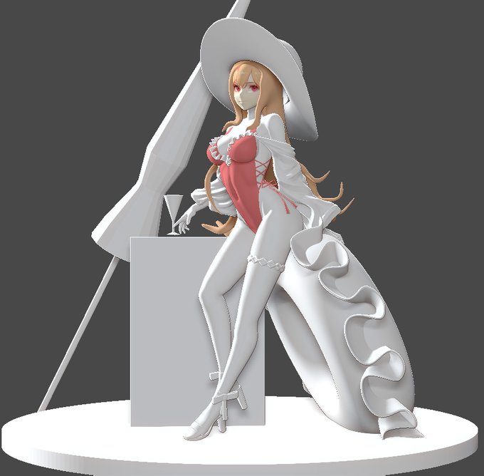 途中 #アズールレーン #アズレン #リシュリュー #zbrush 