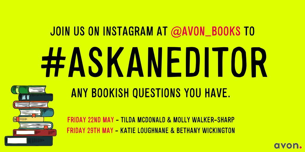 AvonBooksUK's tweet image. We have another #AskAnEditor session live on our Instagram today!

Come and ask editors @katie_loughnane and @bwickssss your questions now. #writers

instagram.com/stories/avon_b…