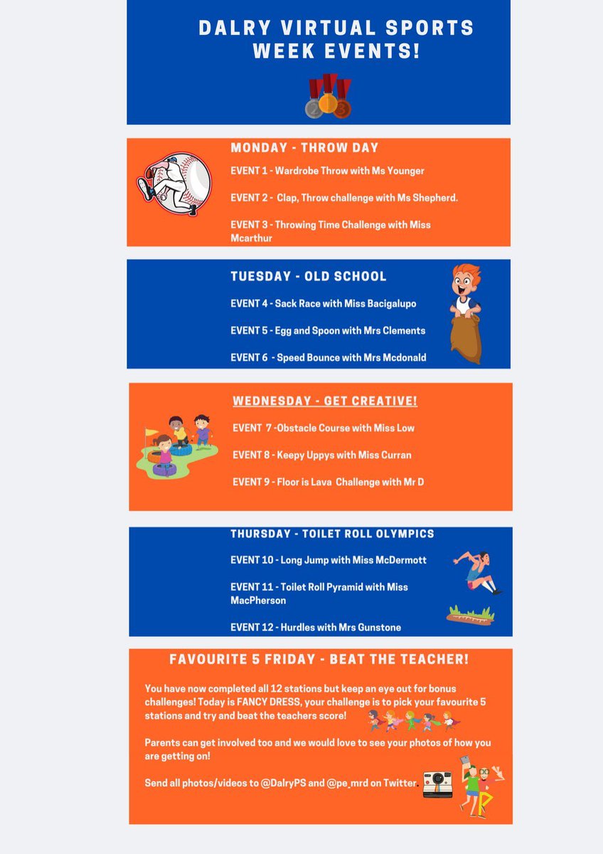 Dalry1876's tweet photo. This looks so much fun! 

Our very first Virtual Sports Week 8th-12th June, time to practise! @pe_mrd 

#DalrySportsDay https://t.co/4UwluJlZxs