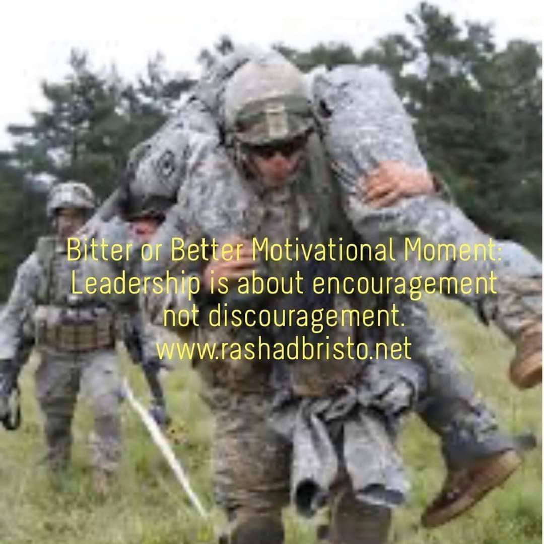 beyondbitternes's tweet image. Morning Motivational Moment:
Leadership is about encouragement not discouragement.
+
+
+
#motivation #motivationalmoment #rashadbristo #bitterorbetter #inspirational #activation