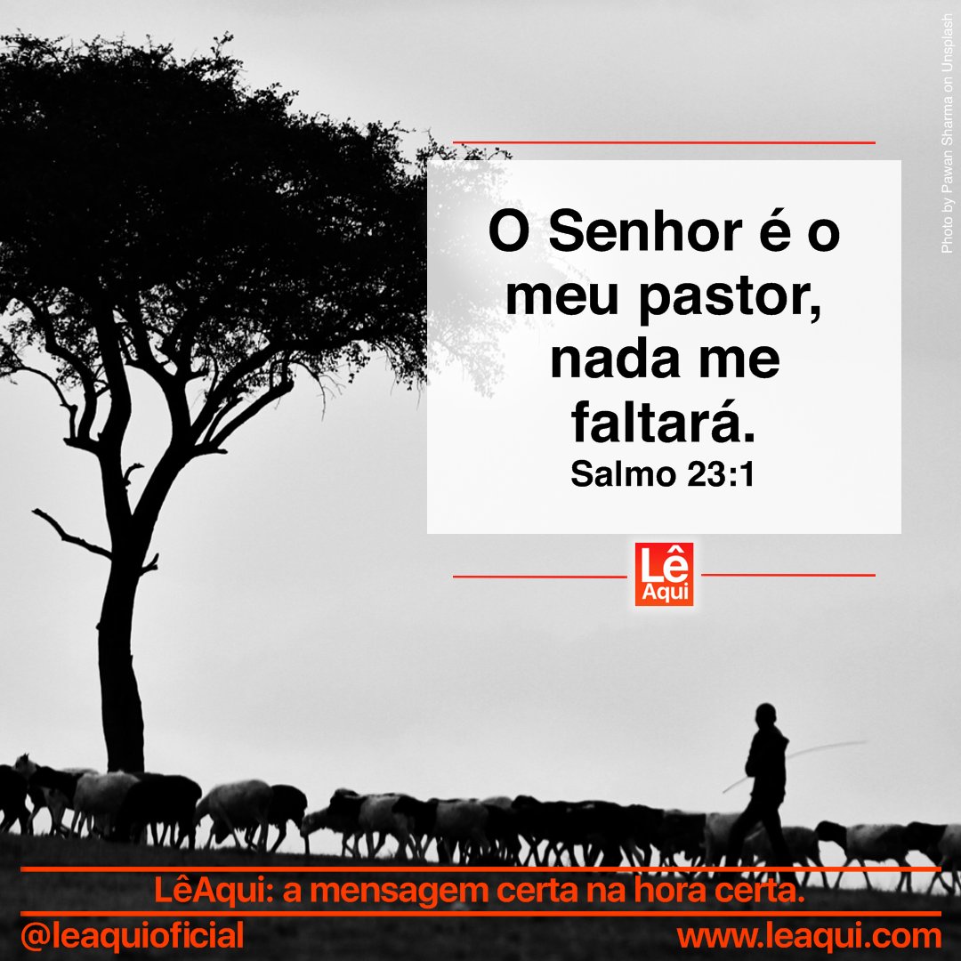 mensagem salmo 23 O senhor é o meu pastor, nada me faltará