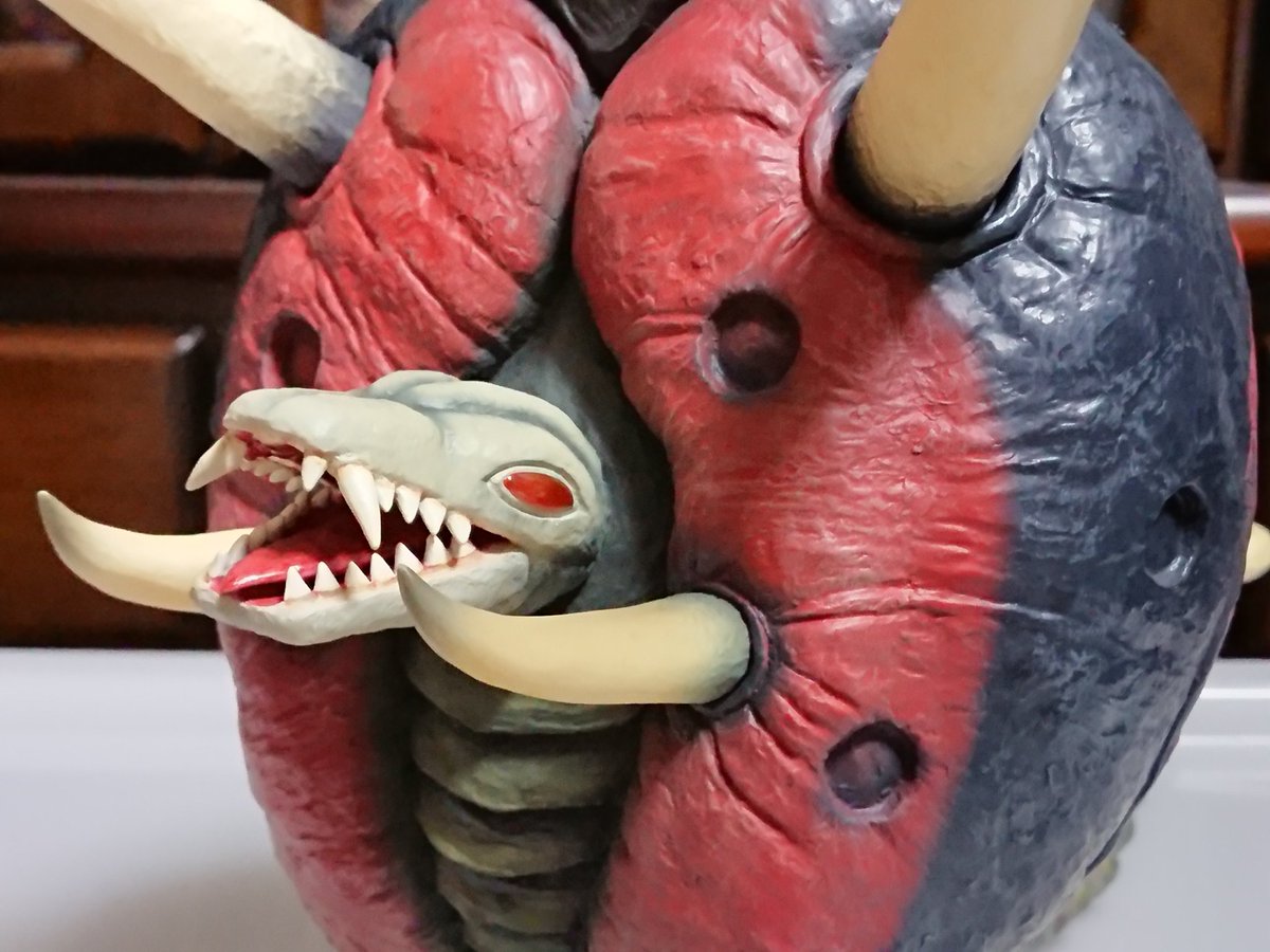 少年リック限定ソフビ、円盤生物ブラックエンドが到着しました。あまり