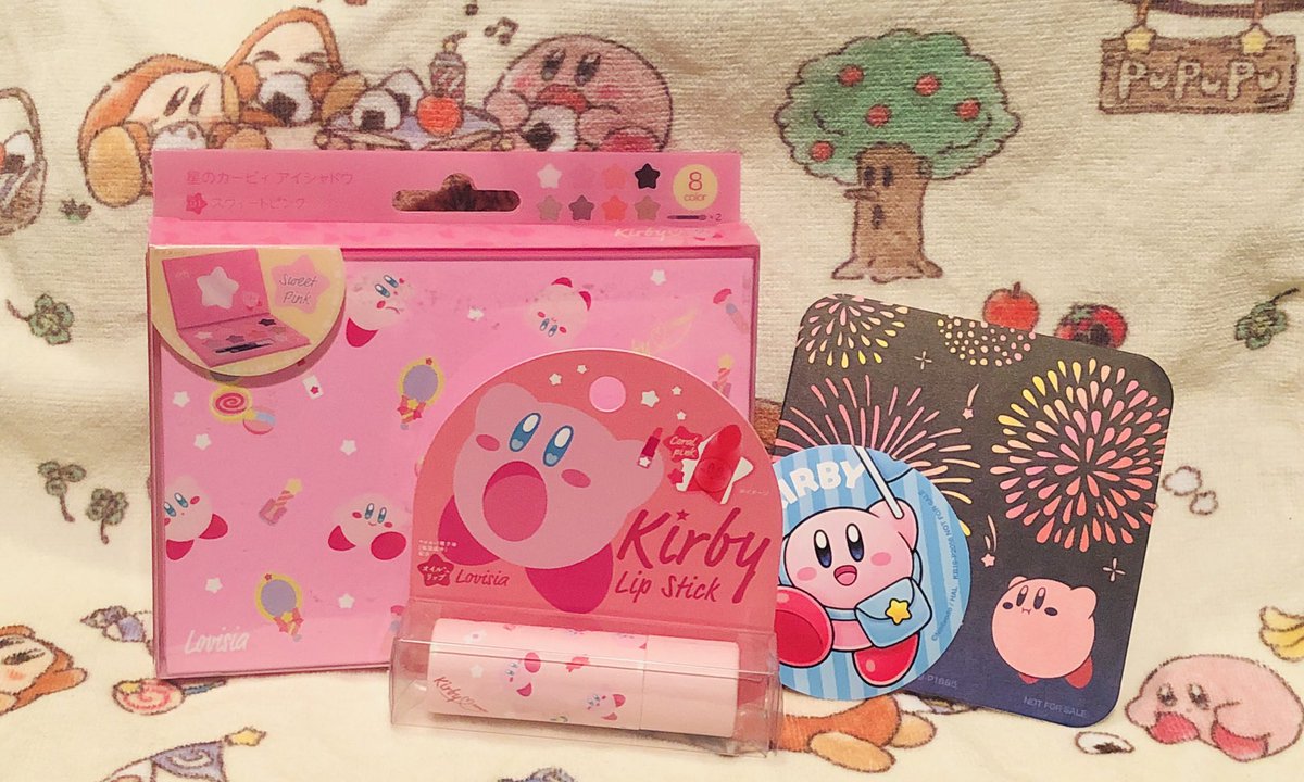 twetsu's tweet photo. カービィコスメ届いた😍
もったいなくて使えなさそう
おまけもかわいすぎるーーヤマシロヤさん🙇‍♀️ https://t.co/FAxiTevKZZ