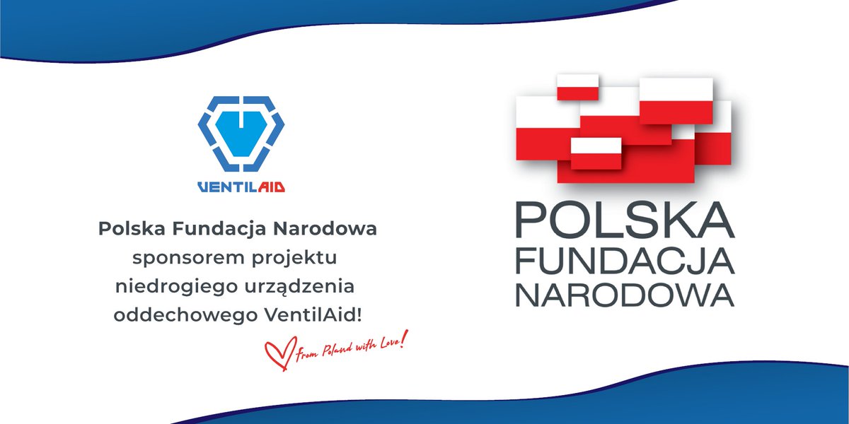 Projekt #Ventilaid uzyskał wsparcie Polskiej Fundacji Narodowej . Współpraca nawiązana z <a href="/Fundacja_PFN/">Fundacja_PFN</a>  umożliwi nam realizację kolejnych etapów projektu, co nas bardzo cieszy! Obecnie jesteśmy w trakcie przygotowań kolejnych prototypów urządzenia oddechowego Ventilaid.