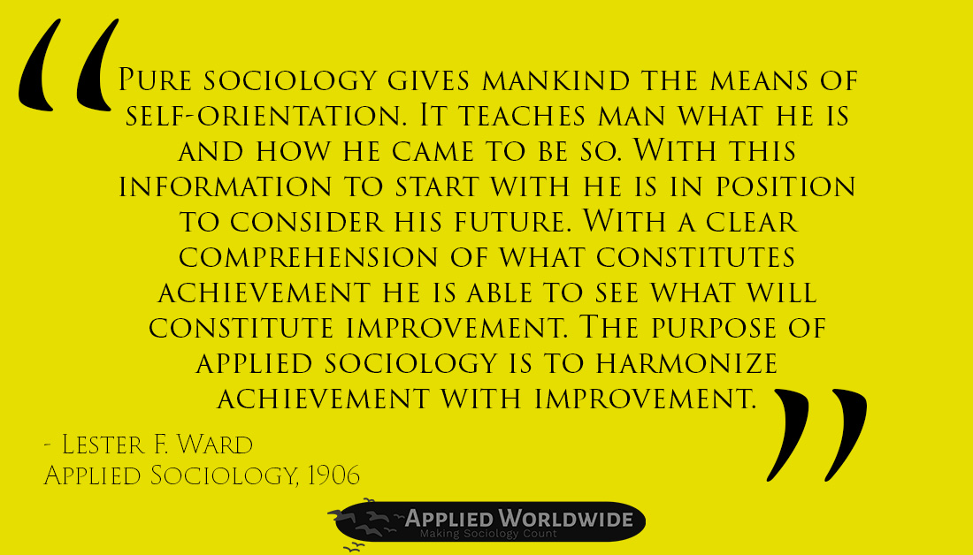 applysociology's tweet photo. "...With a clear comprehension of what constitutes achievement he is able to see what will constitute improvement. The purpose of #appliedsociology is the harmonize achievement with improvement." - Lester F. Ward #MakingSociologyCount

#socquotes #soctwitter #sociology https://t.co/UCvI0u2BCl