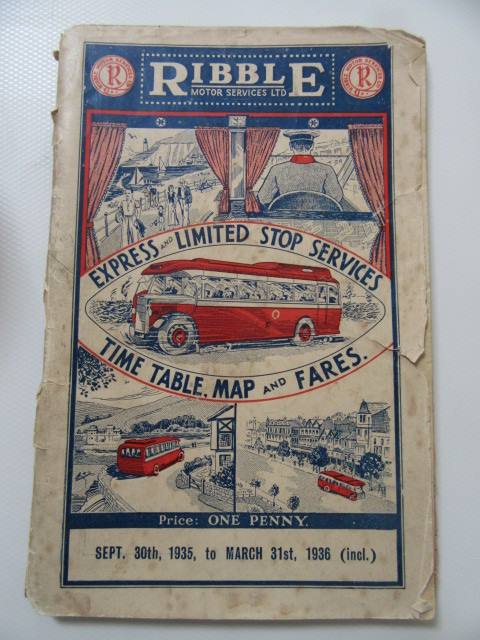 WayWainwright's tweet image. If you go to flea markets and second hand book stalls, why not look out for old Ribble Bus timetable booklets. I picked up one from 1936 so fairly contemporary to the one AW would have used when he first went up to Windermere from Blackburn in June 1930. @AW_archivist