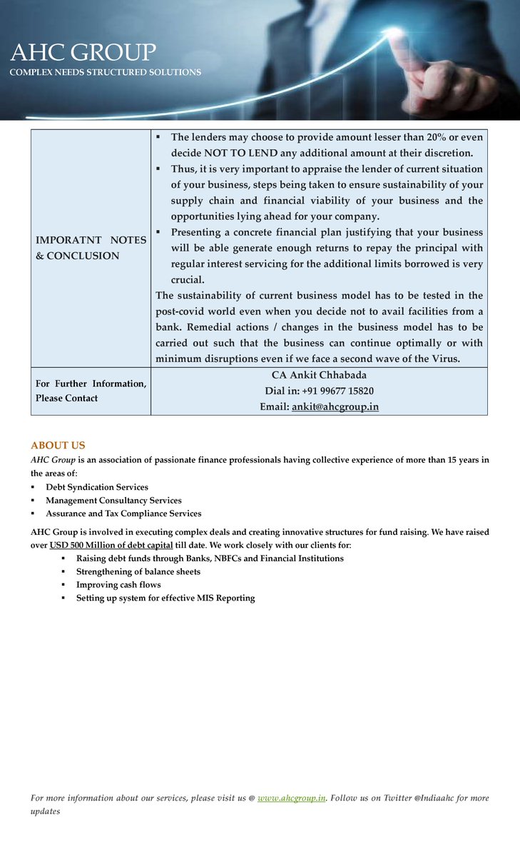 ankit_chhabada's tweet photo. @IndiaAhc
Rs 3 Lakh Crore MSME Scheme - DECODED!! https://t.co/9167W81gjG