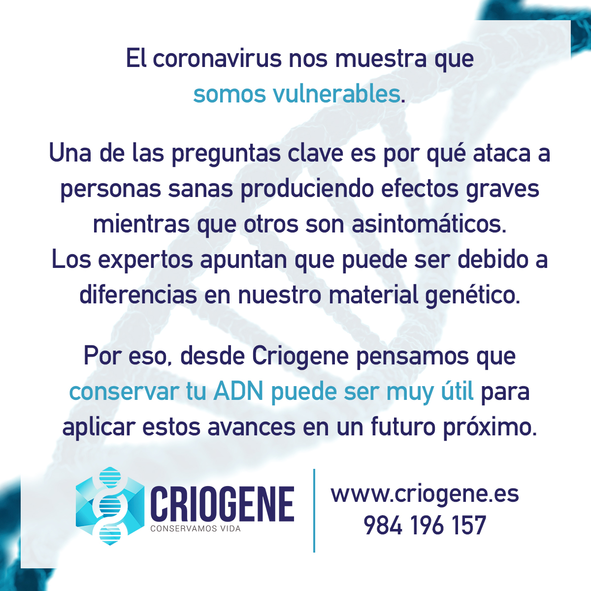 Criogene Servicios Genómicos tweet media