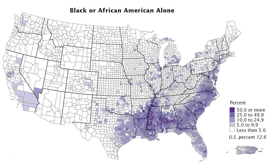 Nenek moyang Blacks berasal dari Afrika, diculik dan dijual sebagai hamba kepada pemilik ladang di selatan US.