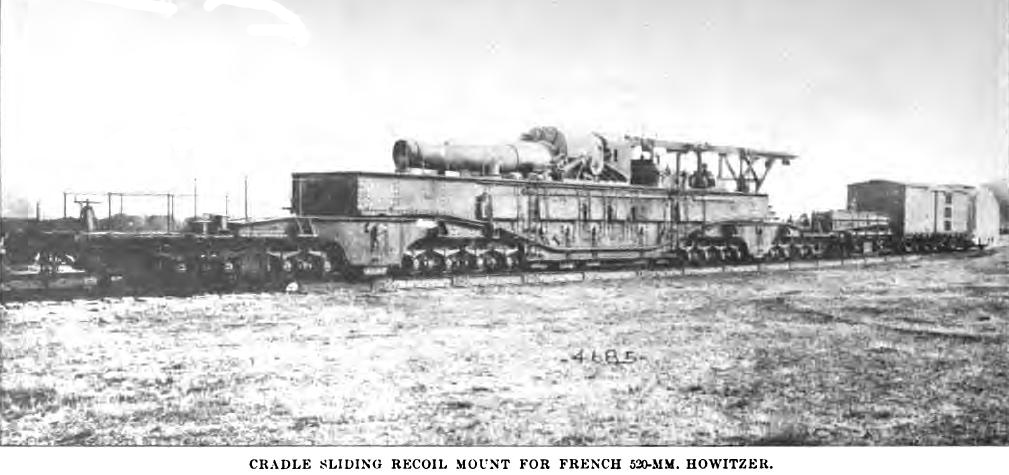 1916年型520mm榴弾砲 スーパー砲兵大戦と化した第一次世界大戦のために