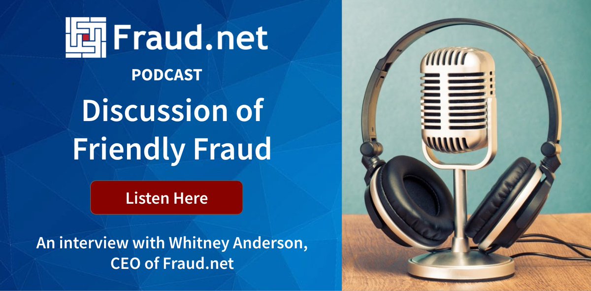 Fraud_net's tweet photo. “Only by looking at a buyers transaction history… can you predict friendly fraud.” Whitney Anderson, CEO of https://t.co/UJLWG2eQAK on “friendly” fraud. Click to learn more.
https://t.co/8wJ7gggzru
#fraudprevention #podcast #merchantfraud #firstpartyfraud #friendlyfraud https://t.co/1BVrSVUPYA