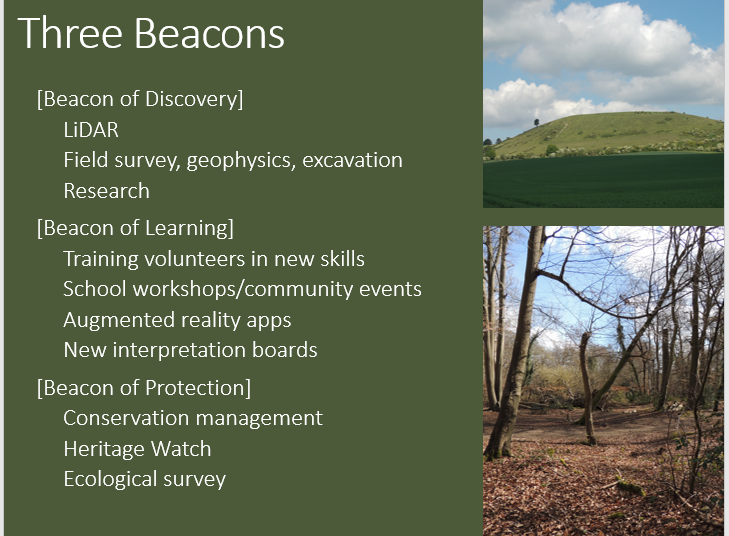  #PATC5 5/20 BotP has three main ‘Beacons’ – DSICOVERY, LEARNING, & PROTECTION. Each of these heavily relies on engaging many different audiences and involving them in developing new skills, from excavation and recording, to survey and desk based assessment, to GIS