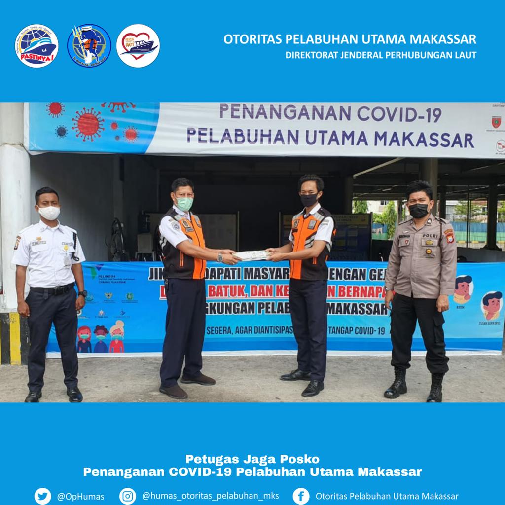 OpHumas's tweet photo. Makassar, 29 Mei 2020

Posko Terpadu penanganan COVID-19 Siaga 24 Jam di Pelabuhan Makassar

Posko terpadu penanganan COVID-19 dibentuk sejak tanggal 24 April 2020
Berdasarkan Surat Keputusan Kepala Kantor Otoritas Pelabuhan Utama Makassar No.13/SK.OP.MKS/03/2020 tanggal 23 https://t.co/SfyyYTuf5s