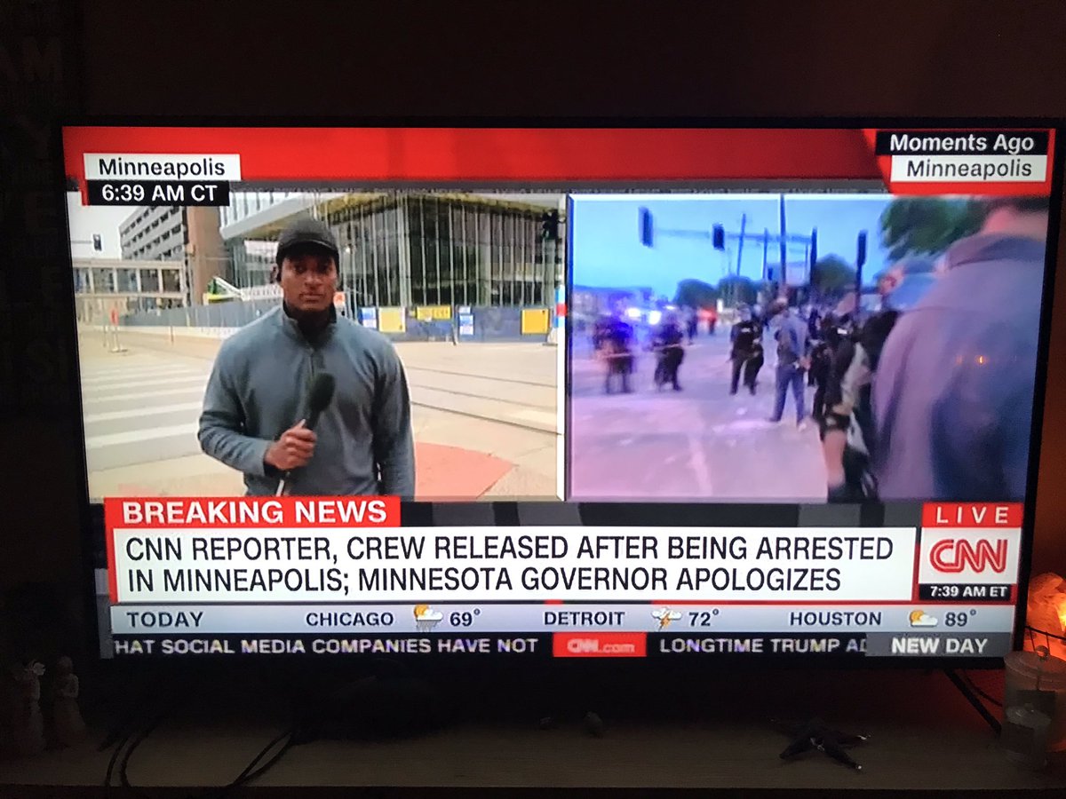 Ever the professional,  @OmarJimenez is back on CNN, reporting live: as is his job.