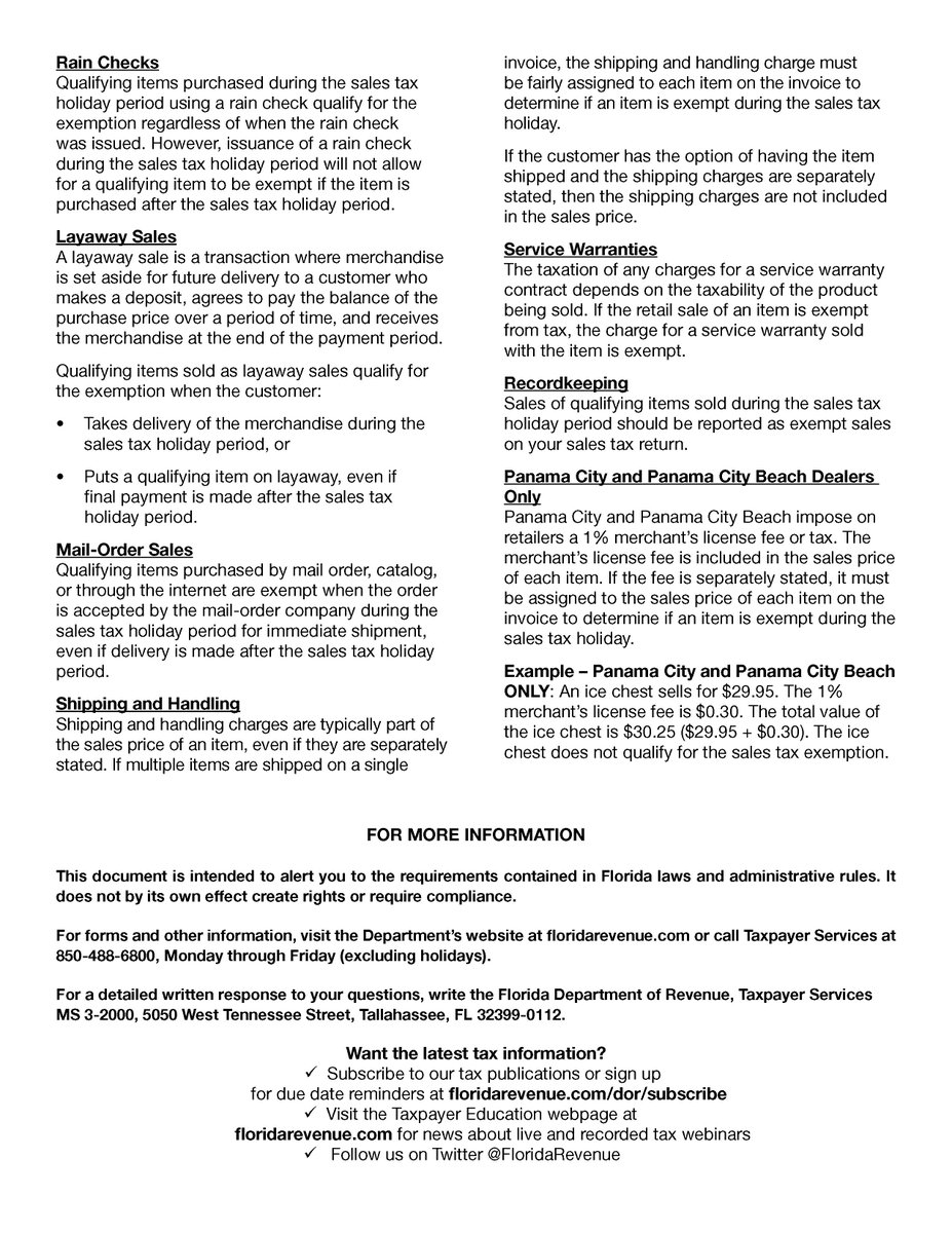 During the 2020 Florida Disaster Preparedness Sales Tax Holiday which runs today though June 4th, you can stock up on qualifying supplies and not pay tax. Hurricane Season starts Monday! See the list for qualifying items #DisasterPrep2020