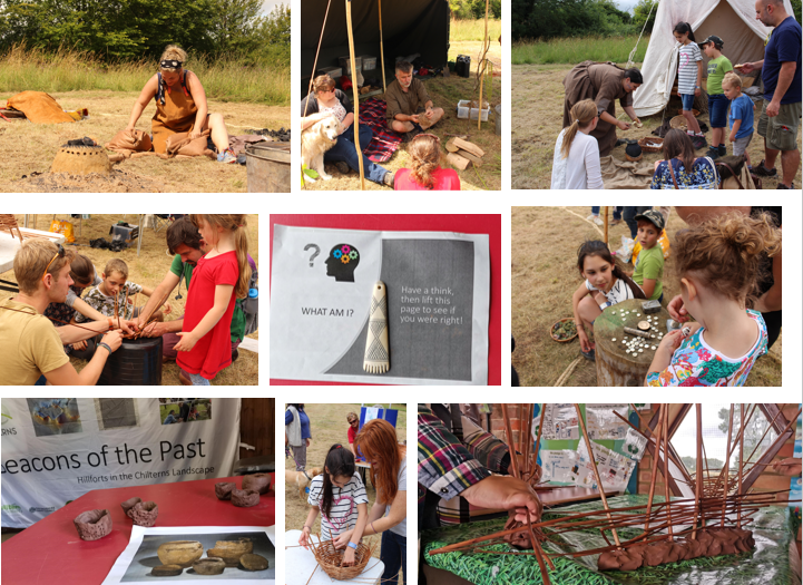  #PATC5 14/20 We hold ‘Pop-up Prehistory’ days at various points around the  @chilternsAONB and engage ancient craftspeople like  @kimbiddulph  @ancientcraftUK  @SallyPointer  @DavidWillis  @HommelBee to bring the past to life in the monumental settings for families