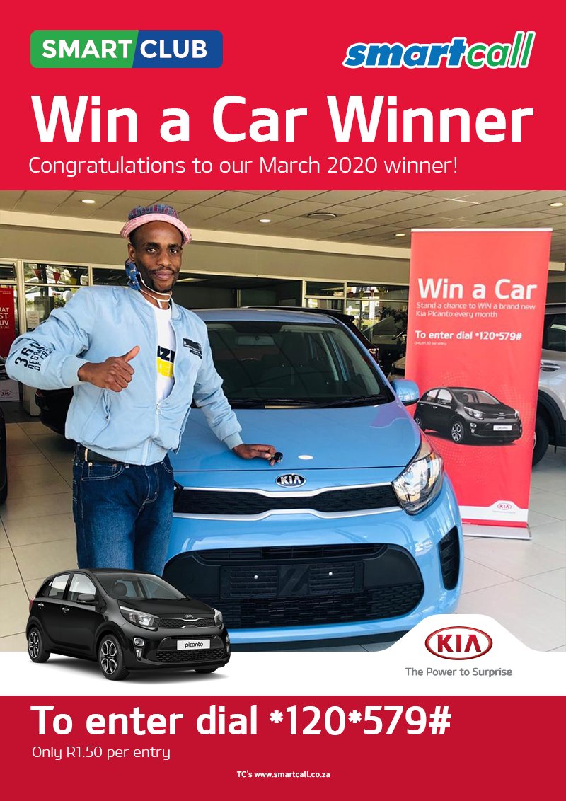 SmartcallVSP2's tweet photo. Today we got to meet our April winner! He still couldn't believe he won. We would like to congratulate him again and wish him more happy miles🙌

Increase your chances to win by dialing *120*579# R1.50 per entry. T&amp;C's apply #Smartcallwinacar #RechargeWithSmartload https://t.co/JhZMxkIpwA