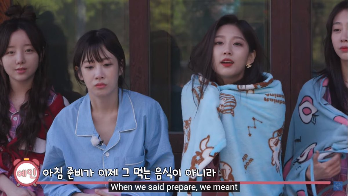when pdnim told them that they'd go according to their schedule so that means they'd have to make/cook their own breakfast 