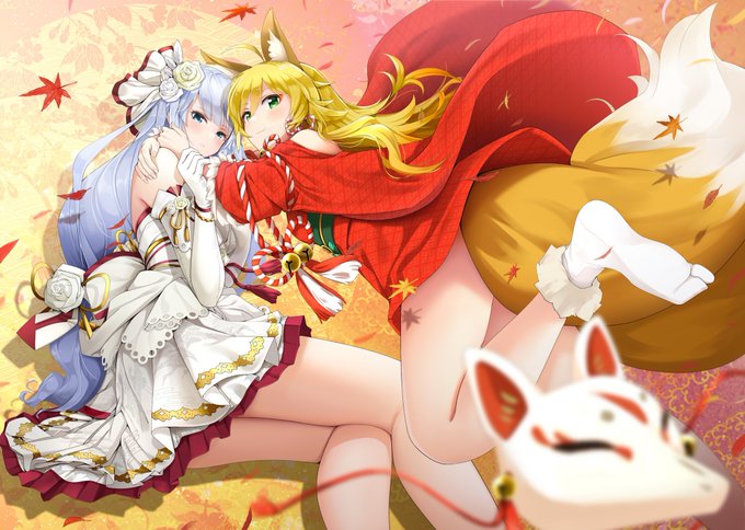 去年のISF用に描き下ろしたやつです。
つむつむ誕生日記念&amp;結構期間も経っているのでせっかくなので上げておきます。。。最近アイマス描けていないので・・・(涙)

キツネつむとミキキツネ

#白石紬 #星井美希 #ミリシタ 