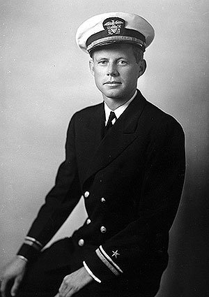 John F. Kennedy, born on this date May 29 in 1917, enlisted in the U.S. Navy in 1941. His older brother, Joe Jr., was already training to be a navy pilot. Photo by Frank Turgeon Jr., 1942.  #OTD  #JFKGuterman