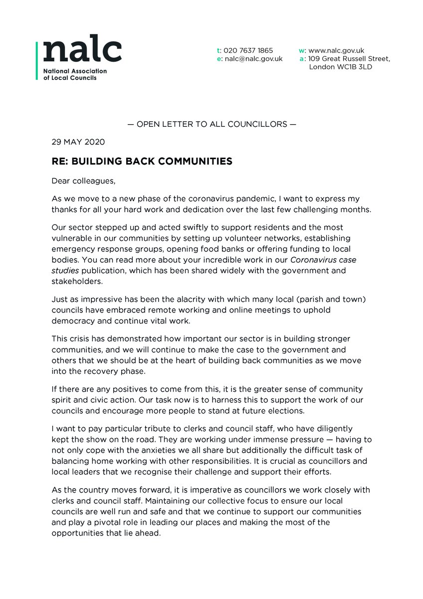 NALC's tweet photo. 📝 A open letter to all councillors #BuildingBackCommunities https://t.co/UapiSBbjc3