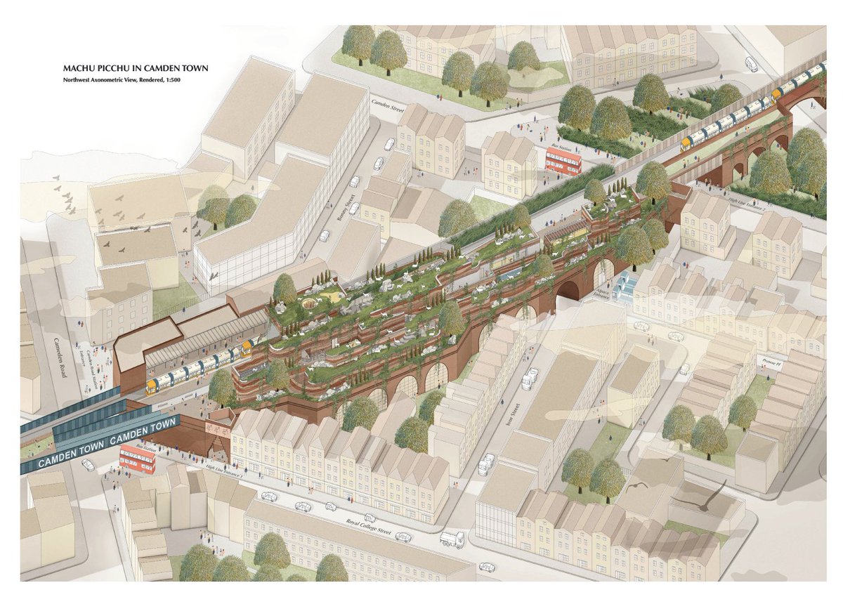 CamdenHighline's tweet image. Yang Tianzhou @vascoytz113 explored the possibility of a wool-producing alpaca oasis inspired by their natural Peruvian habitat on Machu Picchu.

#bartlettschoolofarchitecture