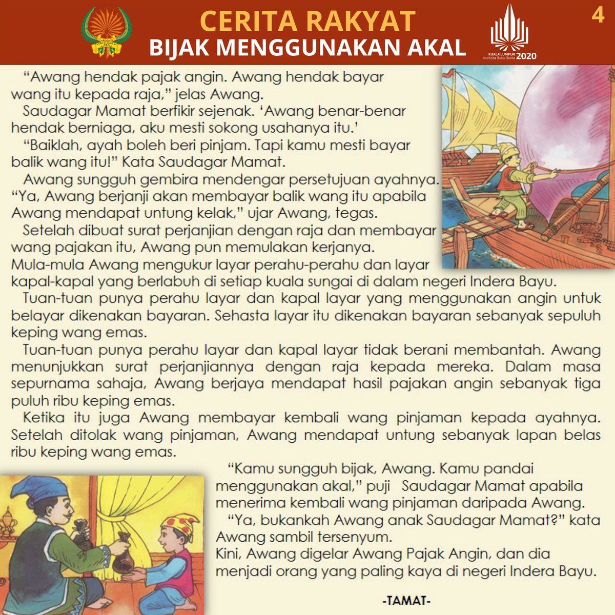DBPMalaysia's tweet photo. Mari bacakan cerita rakyat kepada anak anda sebelum mereka tidur. Tidak ada buku cerita? Jangan bimbang. Kami sediakan, anda bacakan.

Sumber: Koleksi Cerita Awang (Rejab F.I)

#MalaysiaMembaca
#ceritarakyat
#KLWBC2020 https://t.co/3OgdYmL48b