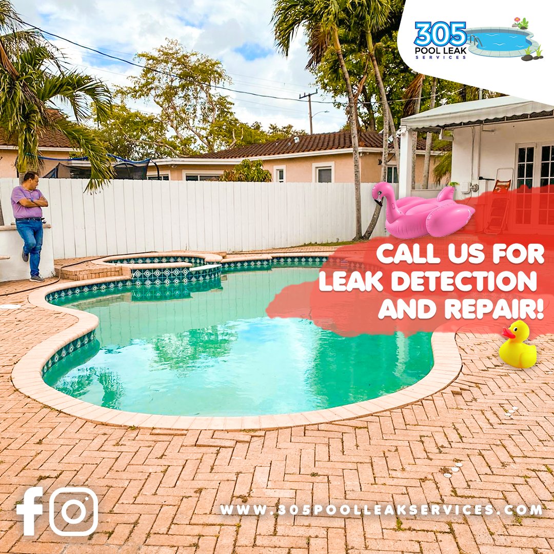 If you suspect your swimming pool may have leaks, it is time to call the experts. We will detect and repair even the smallest of ruptures, you just need to dial (305) 484-4784.

#SwimmingPool #PoolFix #PoolLeaks #WaterLoss #WaterLeaks #LeakFixing #LeakFix #LeakSeal #LeakDetection